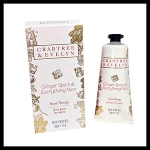 Crabtree & Evelyn Ginger Spice Hand Therapy Cream 3.5 oz Moisturizing NEW